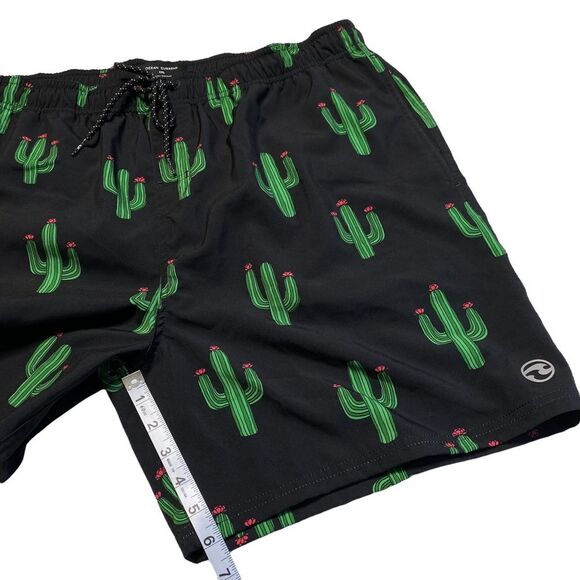 Ocean Current Volley Shorts Cactus Cacti Swim Shorts Mesh Lined Stretch Sz XXL - Picture 8 of 14